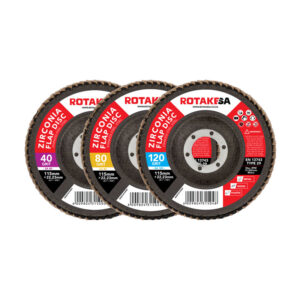 R425-5 | Zirconia Flap Disc 3 Pack Multigrit (40, 80, 120)